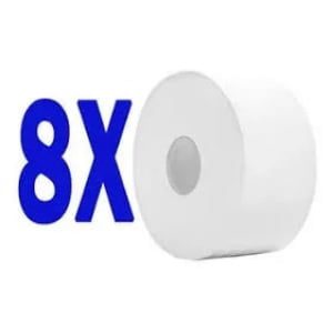 Papel higiênico rolão 9cmx180m com 8 unidades Panda - Image 2