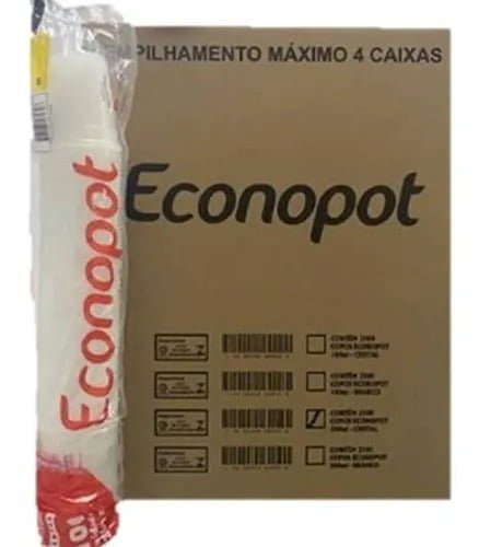 Copo plástico descartável com 2500 unidades Econopot - Imagem 2