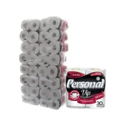 Papel Higiênico Folha Dupla com 64 rolos Personal Vip