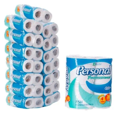 Papel higiênico folha simples Personal com 60 rolos