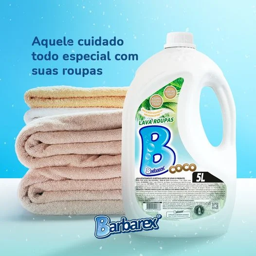 Sabão líquido Coco com 5 litros Barbarex - Imagem 2