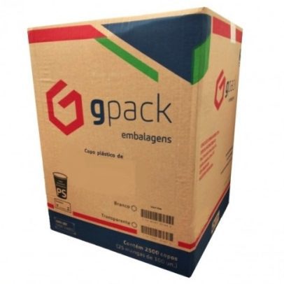 Copo plástico descartável 180 ml com 2500 unidades Gpack