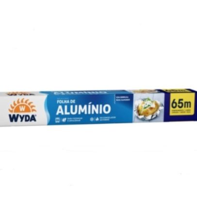 Folha de alumínio Wyda 45cm x 65 metros